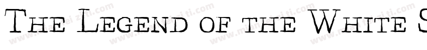 The Legend of the White Snake字体转换